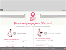 Tablet Screenshot of mybabysize.com